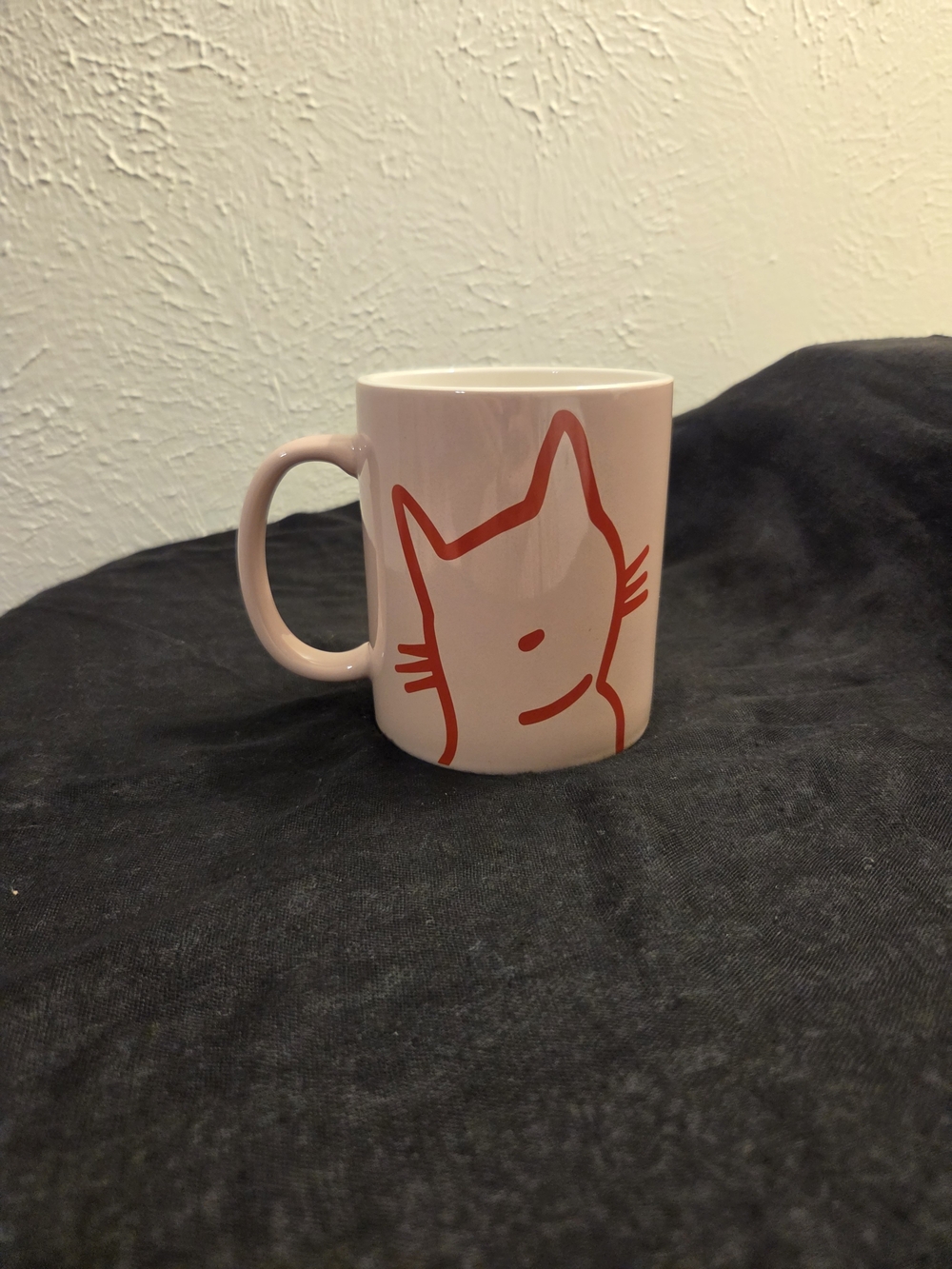 Room Essentials Target Cat Person Pink Stoneware Mug